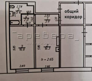 2-к квартира, вторичка, 44м2, 1/9 этаж