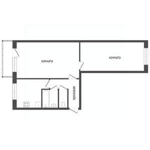 2-к квартира, вторичка, 45м2, 5/5 этаж