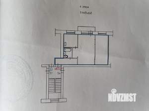 2-к квартира, вторичка, 46м2, 4/5 этаж