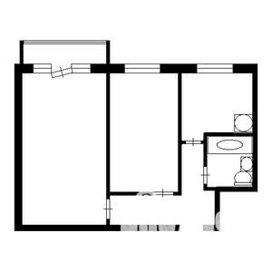 2-к квартира, вторичка, 49м2, 5/5 этаж