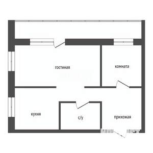 2-к квартира, вторичка, 43м2, 5/9 этаж