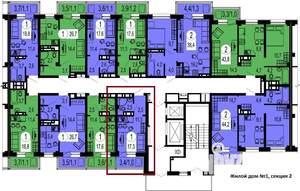 Студия квартира, вторичка, 17м2, 2/19 этаж