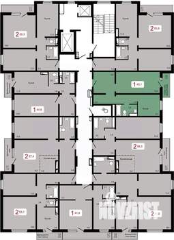 1-к квартира, вторичка, 45м2, 10/17 этаж