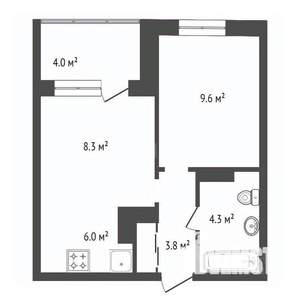 2-к квартира, вторичка, 34м2, 19/19 этаж