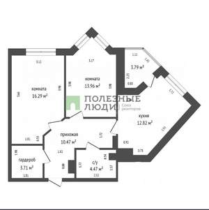 2-к квартира, вторичка, 62м2, 4/26 этаж
