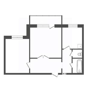 2-к квартира, вторичка, 53м2, 6/10 этаж