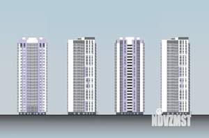 2-к квартира, строящийся дом, 60м2, 23/25 этаж