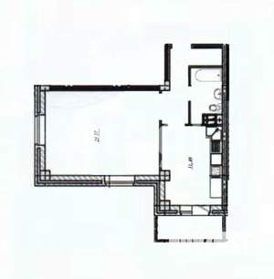 1-к квартира, вторичка, 47м2, 9/25 этаж