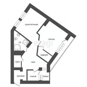 2-к квартира, вторичка, 104м2, 8/10 этаж