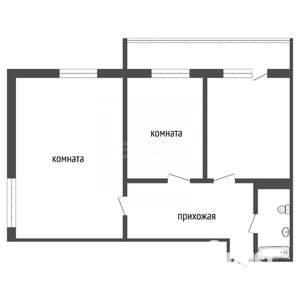 2-к квартира, вторичка, 62м2, 22/25 этаж