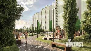 1-к квартира, строящийся дом, 36м2, 18/19 этаж