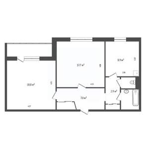 2-к квартира, вторичка, 62м2, 3/5 этаж