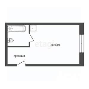 Студия квартира, вторичка, 14м2, 5/5 этаж
