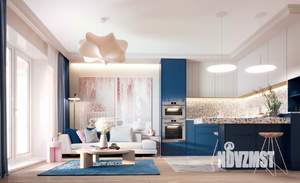 1-к квартира, строящийся дом, 46м2, 15/19 этаж