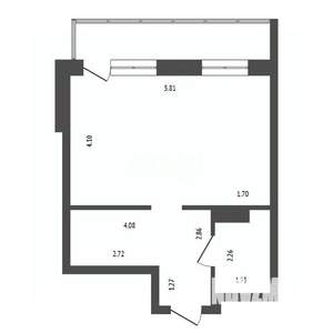 Студия квартира, вторичка, 35м2, 22/25 этаж