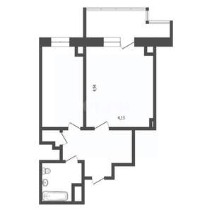 1-к квартира, вторичка, 47м2, 15/20 этаж