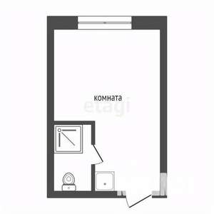 Студия квартира, вторичка, 18м2, 1/5 этаж