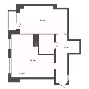 2-к квартира, вторичка, 65м2, 2/17 этаж
