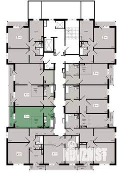 1-к квартира, строящийся дом, 35м2, 11/17 этаж