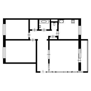 3-к квартира, вторичка, 68м2, 8/10 этаж
