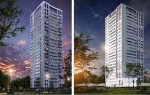 2-к квартира, вторичка, 57м2, 16/25 этаж
