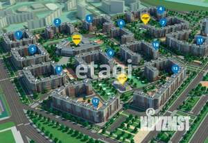 2-к квартира, вторичка, 59м2, 8/9 этаж