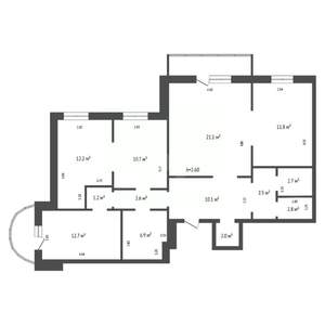 4-к квартира, вторичка, 100м2, 16/18 этаж