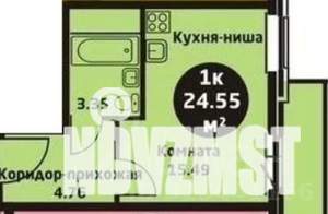 Студия квартира, вторичка, 25м2, 5/27 этаж