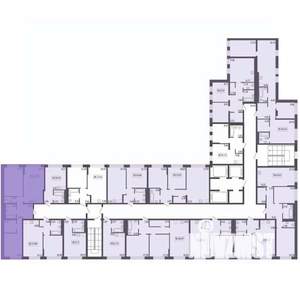 3-к квартира, строящийся дом, 67м2, 9/17 этаж