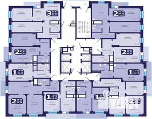 3-к квартира, строящийся дом, 61м2, 13/25 этаж