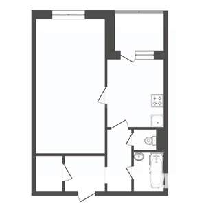 1-к квартира, вторичка, 36м2, 4/14 этаж