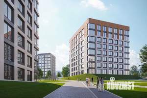 2-к квартира, строящийся дом, 59м2, 2/5 этаж