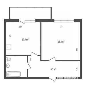 1-к квартира, вторичка, 36м2, 3/14 этаж