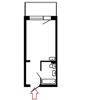 Студия квартира, сданный дом, 27м2, 19/19 этаж