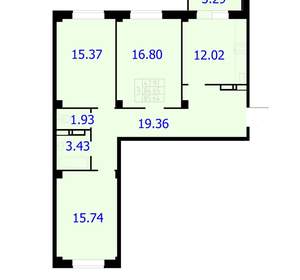 3-к квартира, вторичка, 86м2, 7/9 этаж