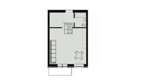 1-к квартира, строящийся дом, 41м2, 3/10 этаж