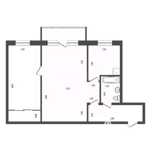 2-к квартира, вторичка, 47м2, 2/5 этаж