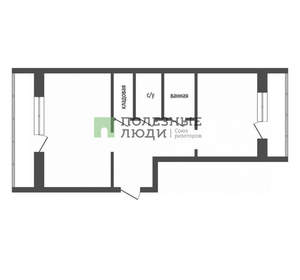 1-к квартира, вторичка, 37м2, 7/9 этаж