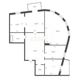 3-к квартира, вторичка, 137м2, 12/16 этаж