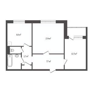 2-к квартира, вторичка, 54м2, 10/10 этаж