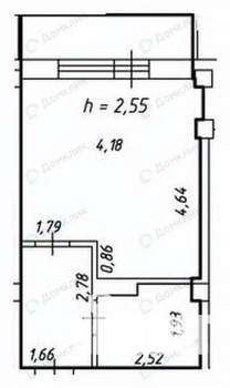 Студия квартира, вторичка, 27м2, 11/14 этаж