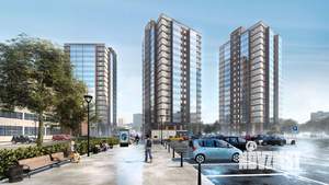 1-к квартира, строящийся дом, 46м2, 19/19 этаж