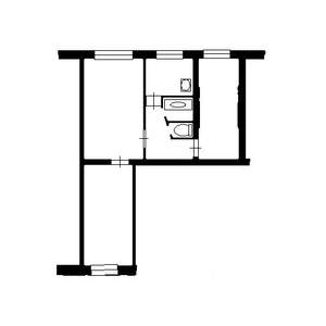 2-к квартира, вторичка, 49м2, 2/5 этаж