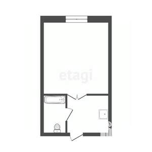 Студия квартира, вторичка, 19м2, 4/5 этаж