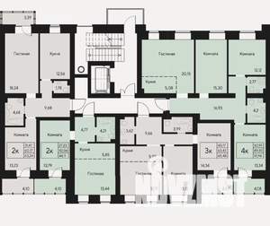 4-к квартира, вторичка, 92м2, 6/8 этаж