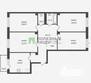 4-к квартира, вторичка, 99м2, 5/9 этаж