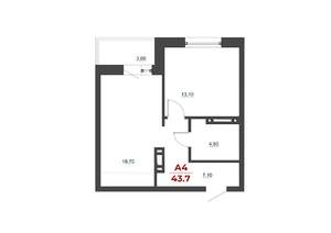 3-к квартира, вторичка, 54м2, 2/9 этаж