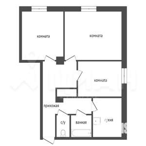 3-к квартира, вторичка, 68м2, 2/4 этаж