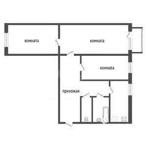 3-к квартира, вторичка, 60м2, 5/5 этаж