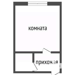 Студия квартира, вторичка, 18м2, 1/5 этаж